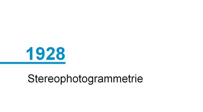 Jahr 1928; Stereophotogrammetrie